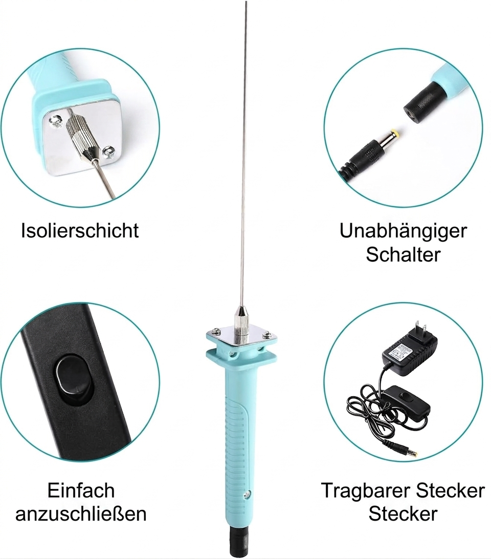 Electric Foam Cutter 5 Interchangeable Stainless Steel Wires