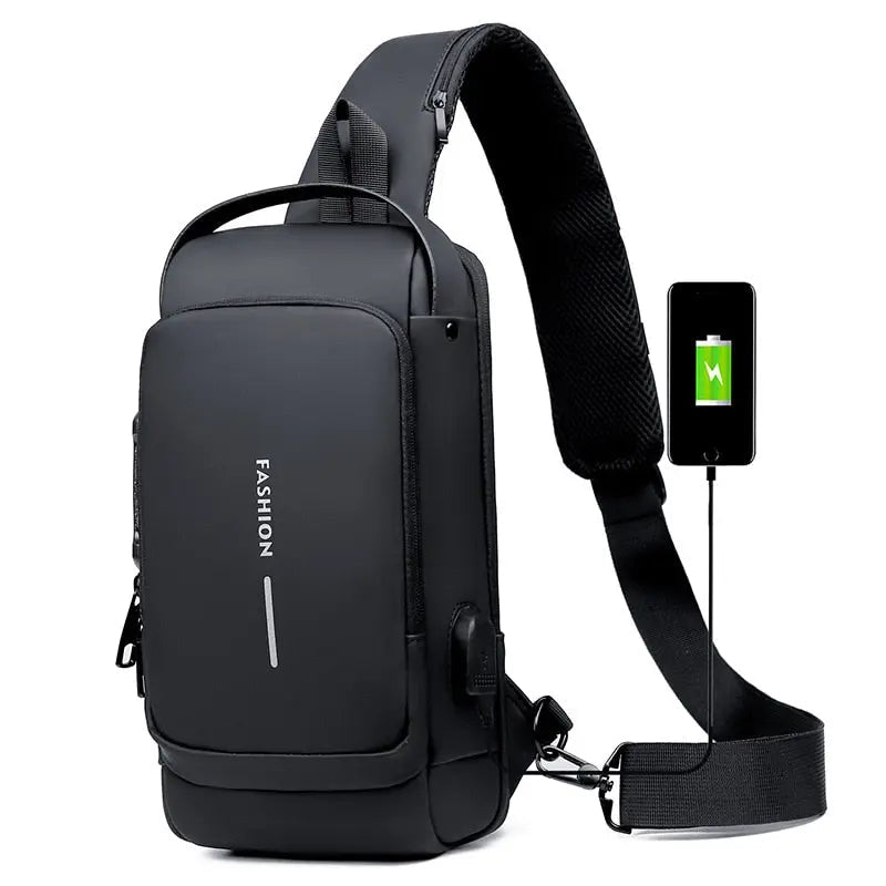 Backpack Cut-Resistant & RFID-Protected USB Charging Port