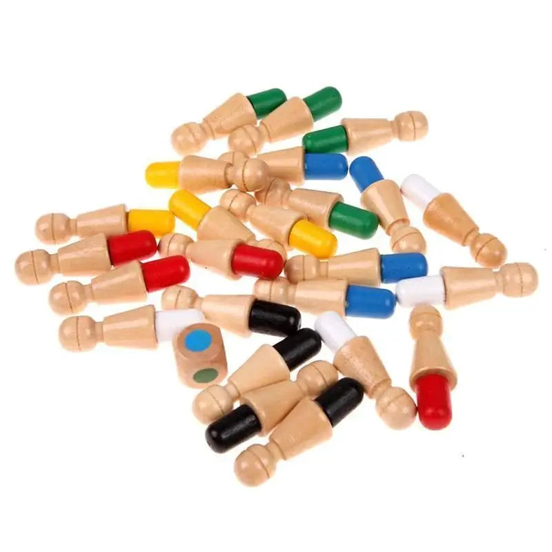 Kids Memory Game Handcrafted Wooden Non-Toxic Paint