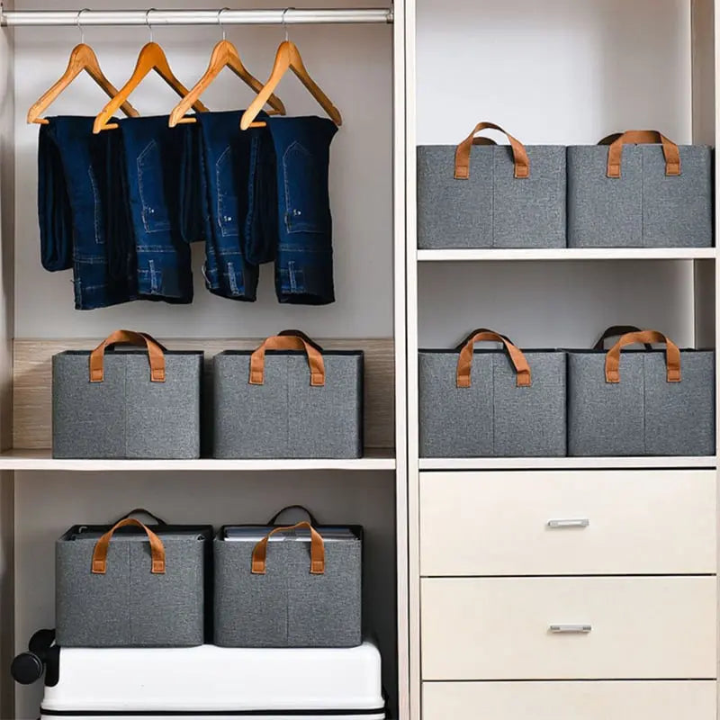 Foldable Wardrobe Reinforced Steel Frame 132 lb Load Capacity