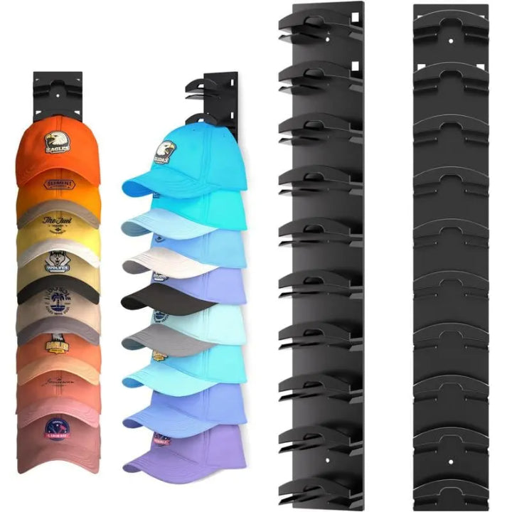 Cap Organizer Slim Wall Mount Holds 10 Caps