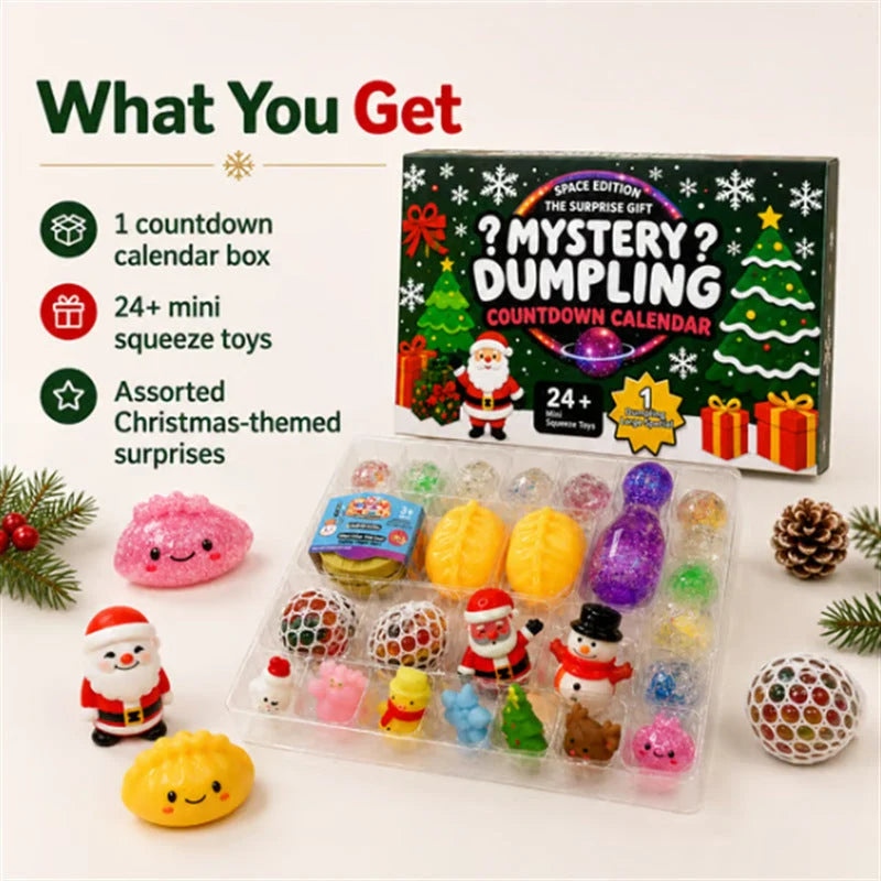 Advent Calendar 24 Surprise Squishy Toys for Kids