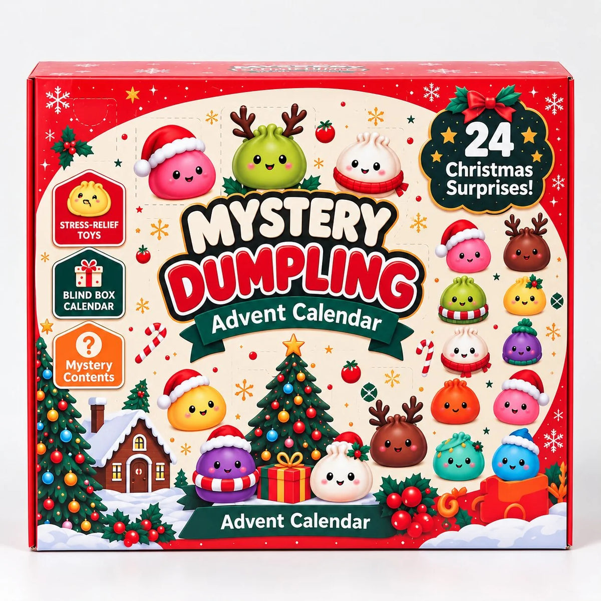 Advent Calendar 24 Unique Squishy Dumplings