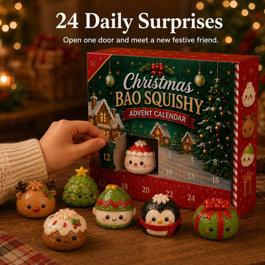 Advent Calendar Bao-Shaped Squishy Figures 24 Days