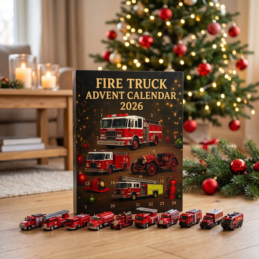 Advent Calendar Fire Truck Toy Set of 24