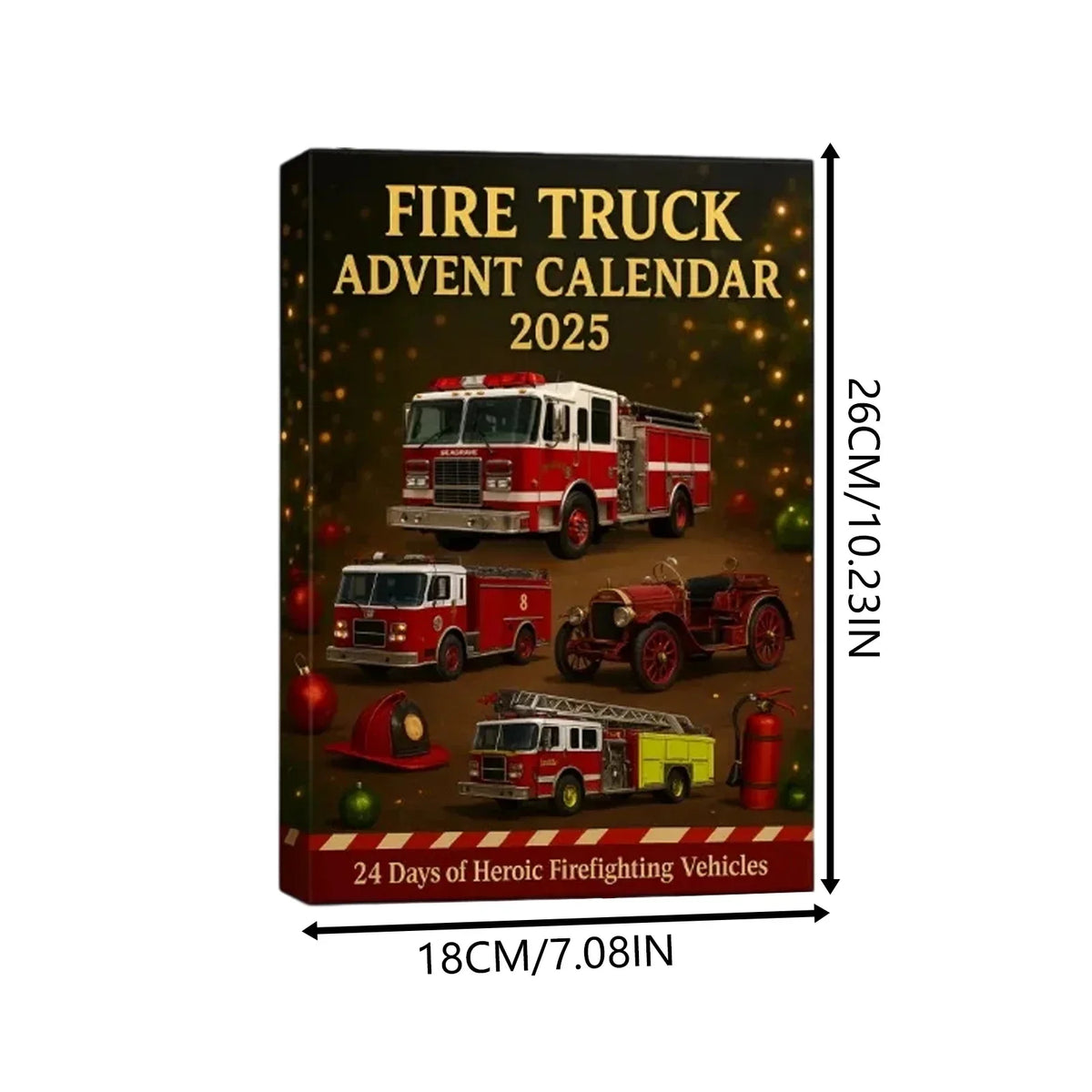 Advent Calendar Firefighter Toy Set 24 Pieces