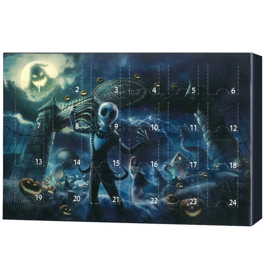 Advent Calendar Halloween-Themed 24-Day Countdown With Figurines