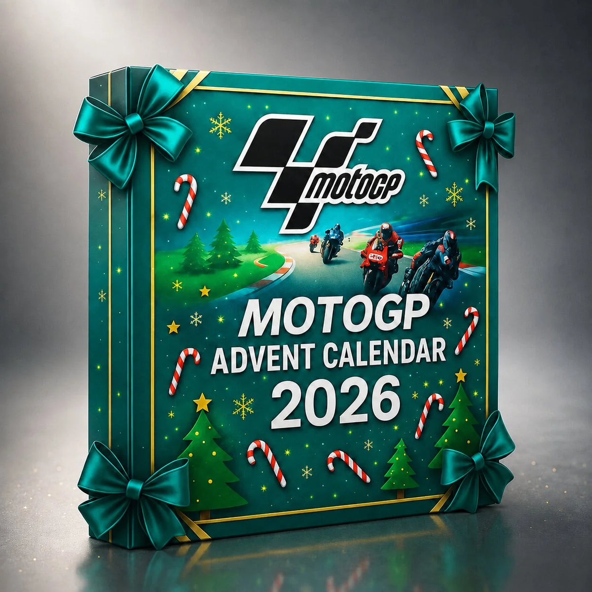 Advent Calendar Motorcycle Racing 24 Flat Plastic Pieces