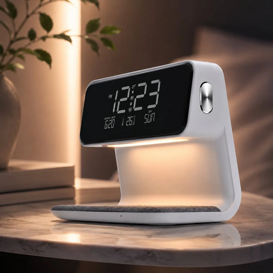 Alarm Clock Touch Dimmable LED & Wireless Charger