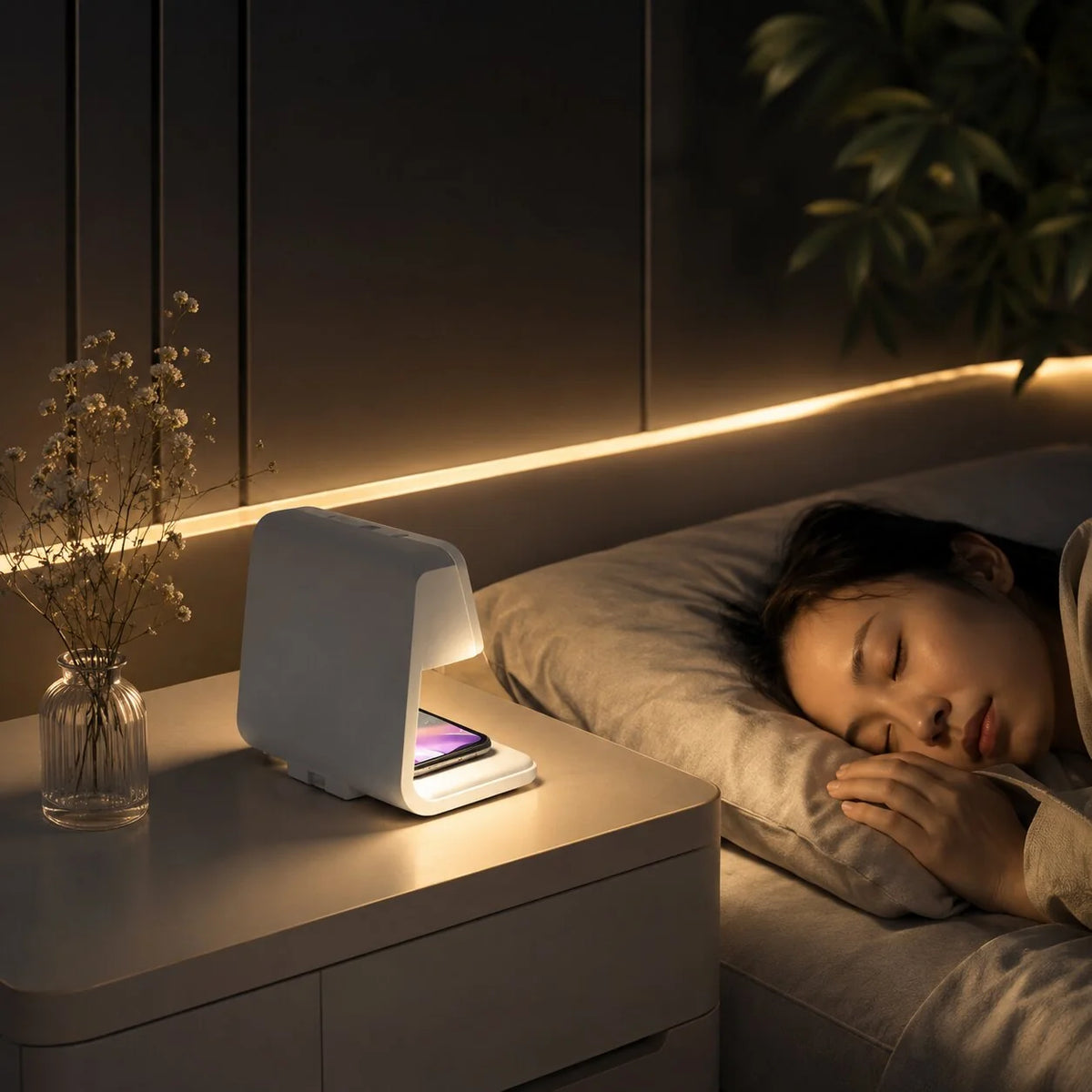 Alarm Clock Touch Dimmable LED & Wireless Charger