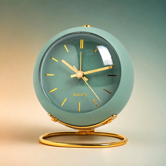 Analogue Alarm Clock Silent Sweep Luminous Hands