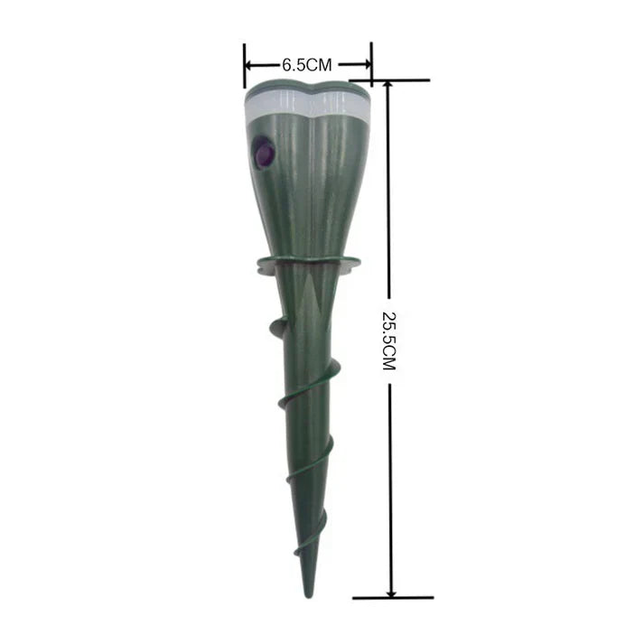 Animal Repellent Solar Powered Seismic Vibration Ground Spike