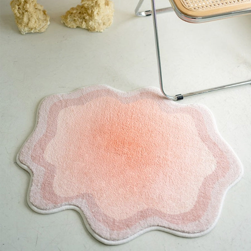 Area Rug Pastel Cloud Polyester Non-Slip Backing