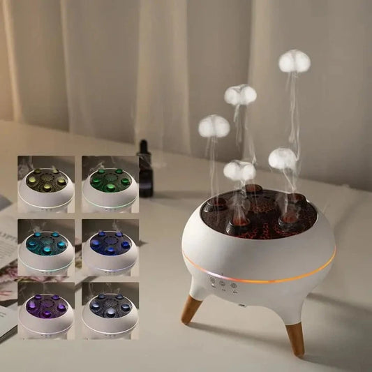 Aroma Diffuser Cloud Mist LED Light Remote Control