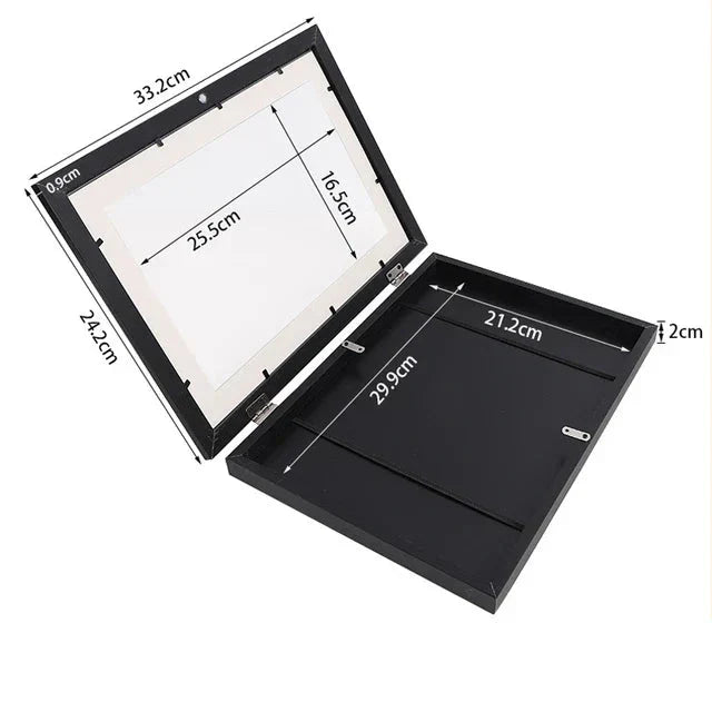Art Display Frame Front-Opening Holds 150 Artworks