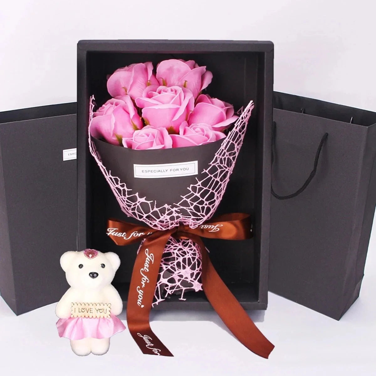 Artificial Rose Bouquet Seven Heads No Maintenance