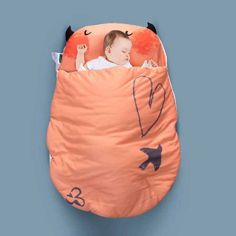 Baby Sleeping Bag Breathable Cotton Year-Round Wrap Design