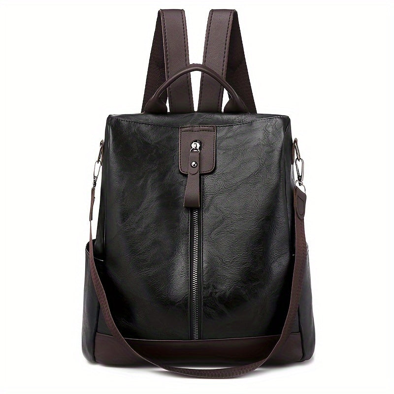 Backpack Anti-Theft Hidden Zippers Water-Resistant Vegan Leather