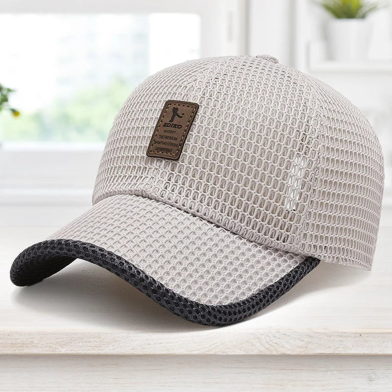 Baseball Cap Breathable Mesh Adjustable Fit UV Protection