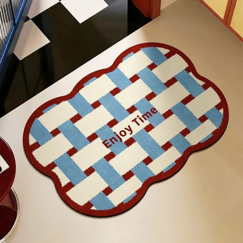 Bath Mat Plush Tufted Quick-Dry Non-Slip
