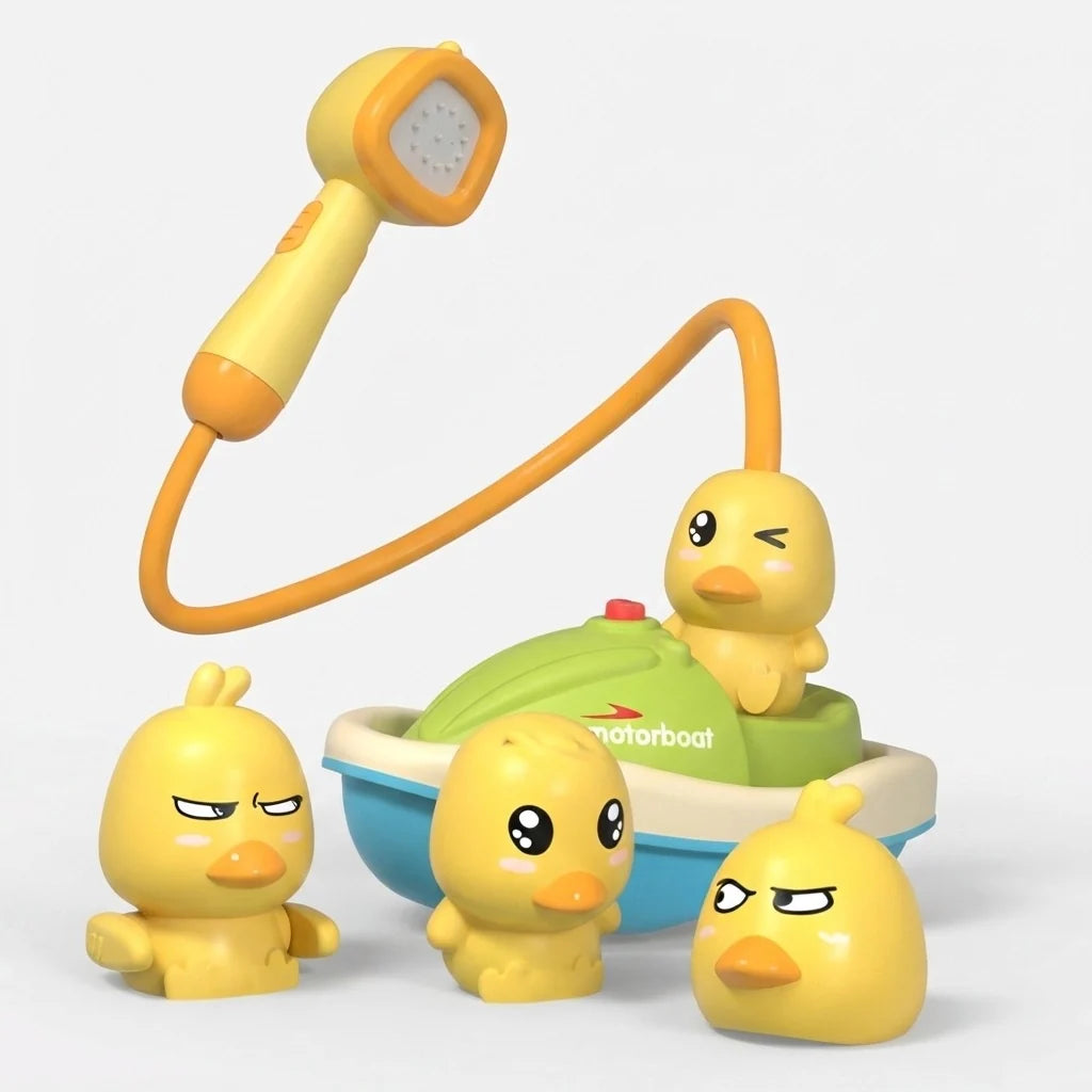 Bath Toy Battery-Powered Suction Cup Duck Figures