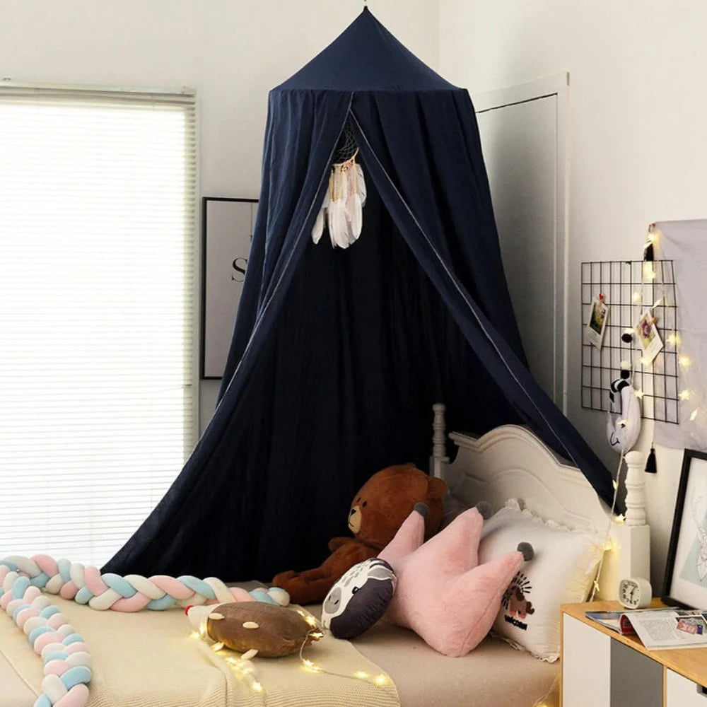 Bed Canopy Soft Breathable Polyester Ceiling Hanging Hook Included