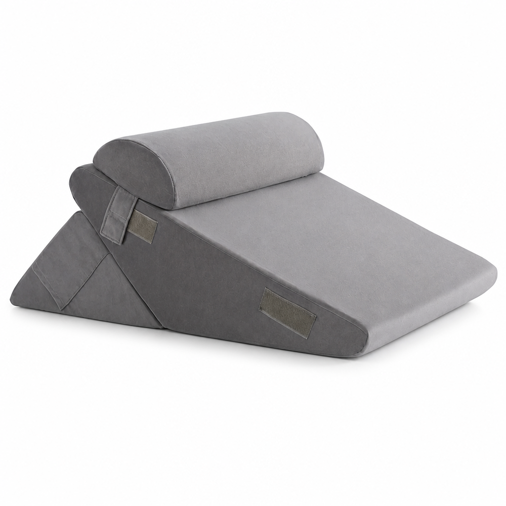 Bed Wedge Pillow Multi-Angle Neck Roll Removable Cover