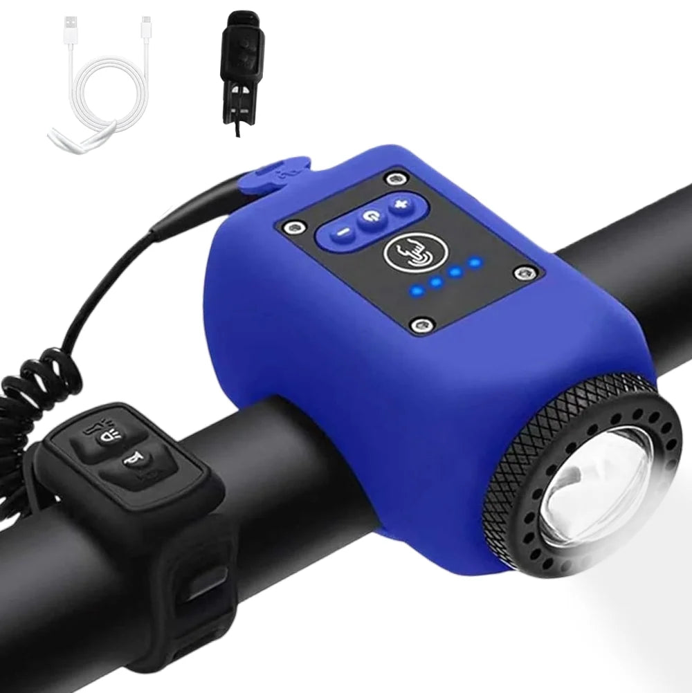 Bicycle Front Light & Horn USB Rechargeable