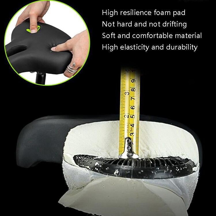 Bicycle Saddle Nose-Free Wide Foam-Padded Water-Resistant