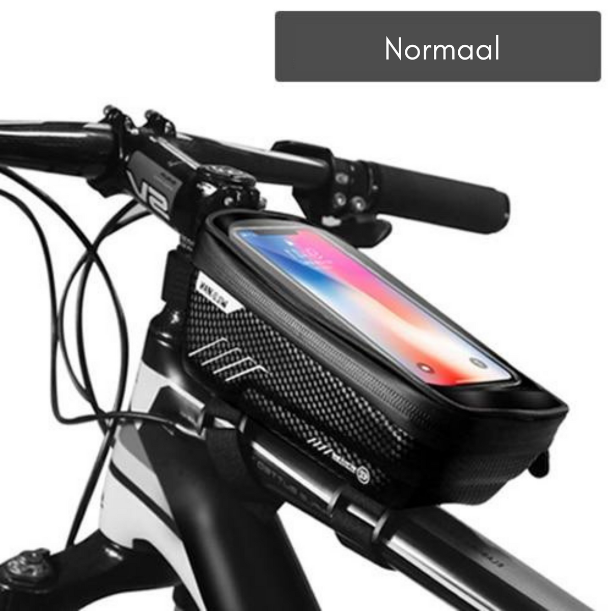 Bike Frame Bag Touchscreen Hard-Shell Splash-Proof