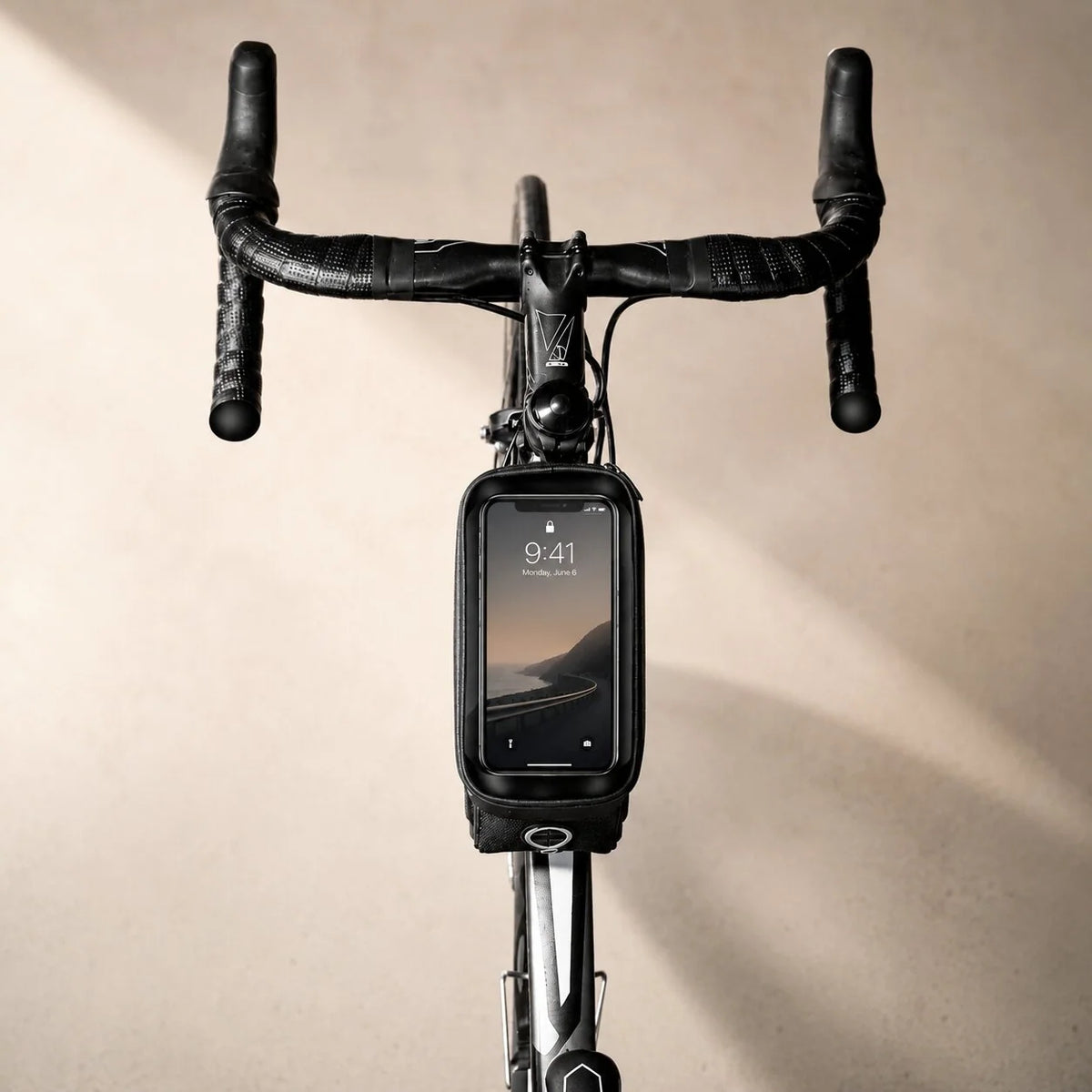 Bike Frame Bag Touchscreen Phone Holder & Hard Shell