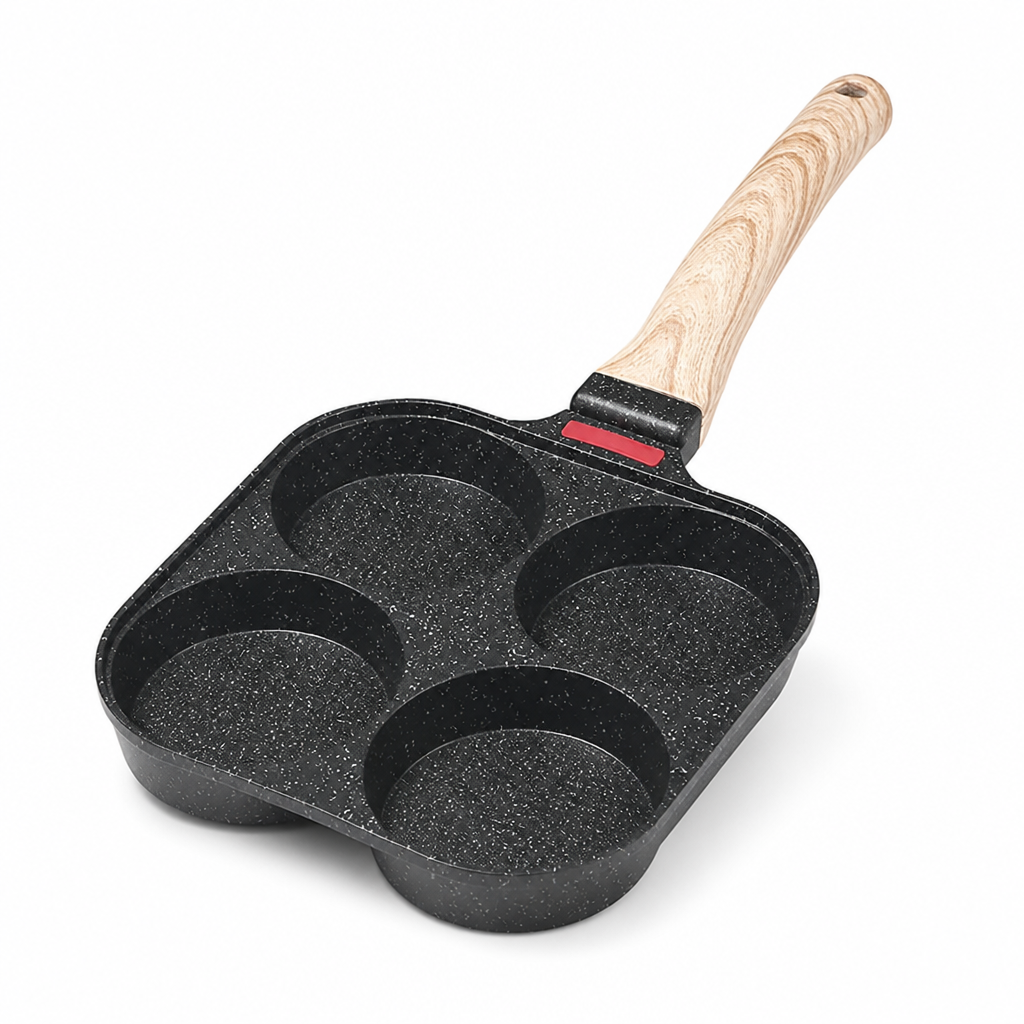 Breakfast Pan 4-Compartment Maifan Stone Non-Stick