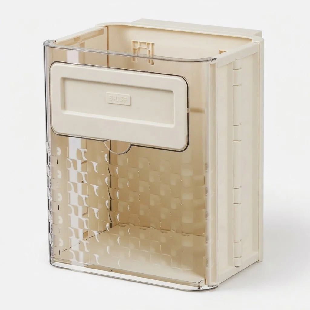 Cabinet Trash Can Foldable Space-Saving Tool-Free Installation