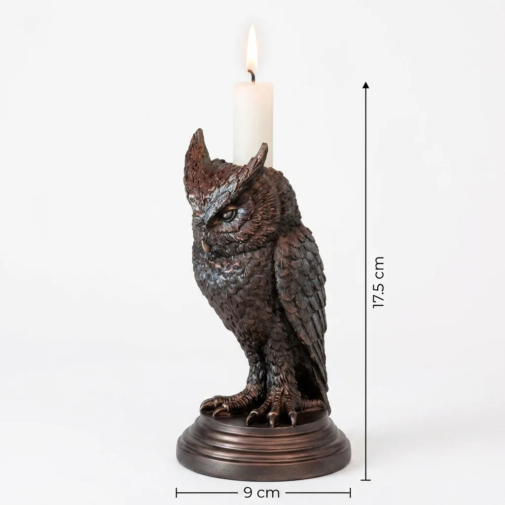 Candle Holder Gothic Animal Motif Resin