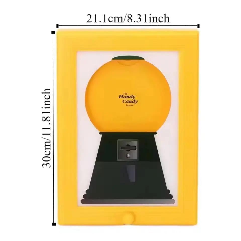 Candy Dispenser Wall Mount Vintage Frame & Child-Safe Knob
