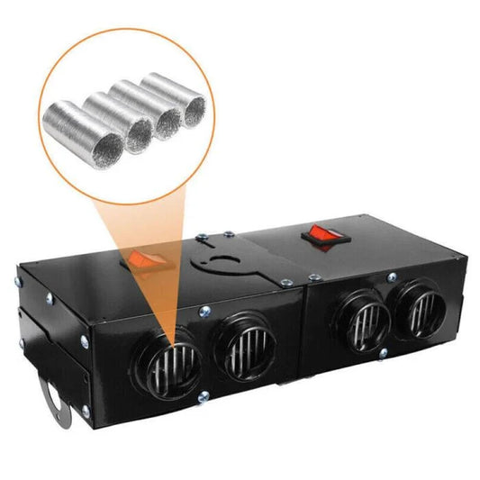 Car Heater & Defroster 12V 500W Four-Outlet Rapid Heating