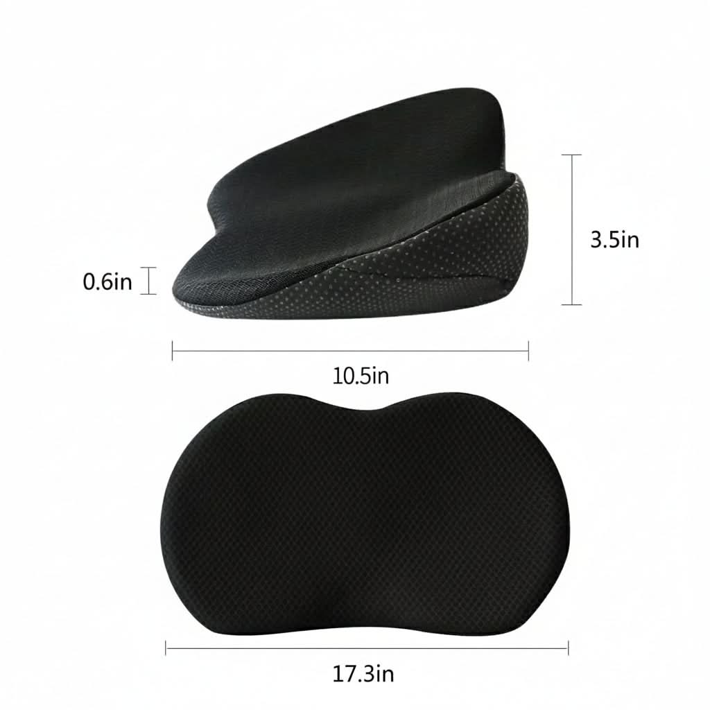 Car Seat Cushion Memory Foam Removable Washable Cover Posture Support