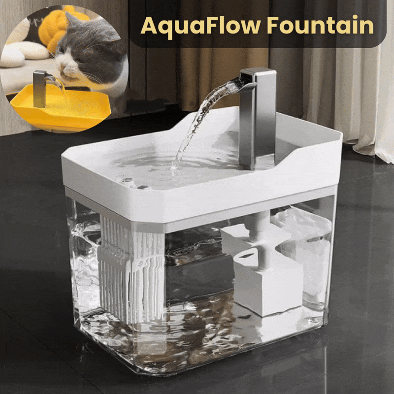 Cat Drinking Fountain 360° Water Flow Whisper-Quiet Pump