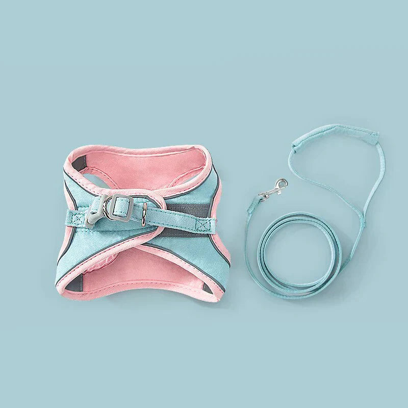 Cat Harness & Leash Padded Reflective Quick-Release