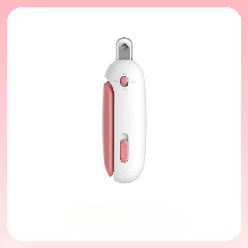 Cat Nail Clipper Adjustable Opening Splash Guard & Hidden Nail File