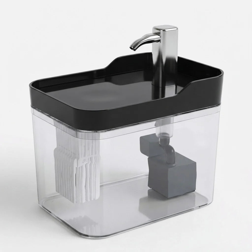 Cat Water Fountain Faucet-Style 1.5L Quiet Pump