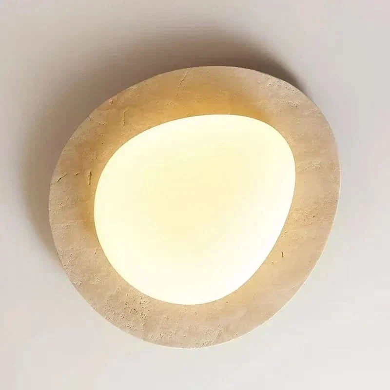 Ceiling Light Warm White LED Natural Stone Style