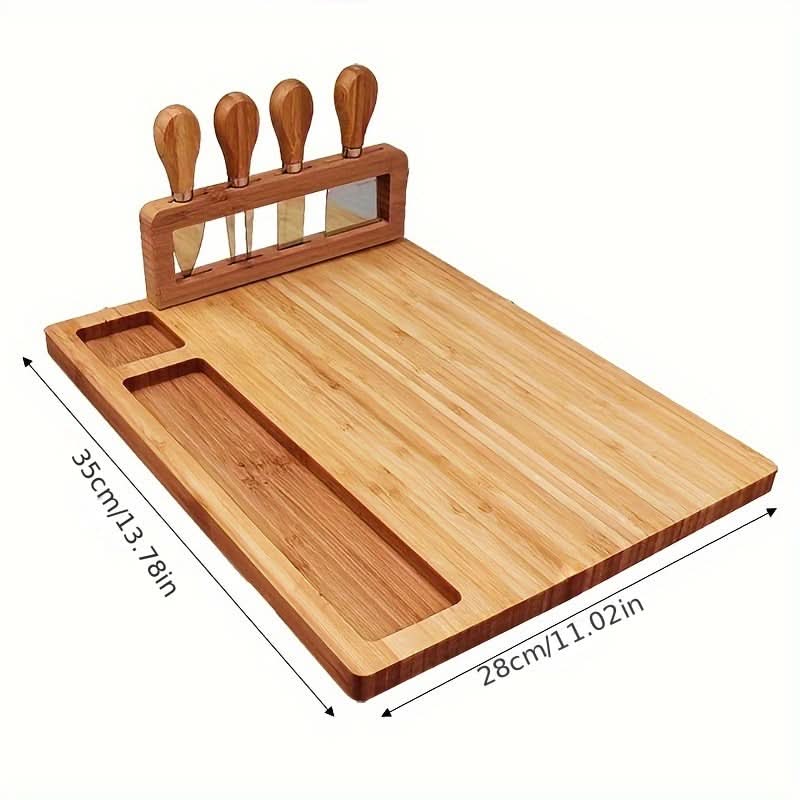 Cheese Board Set Bamboo Cutting & Serving