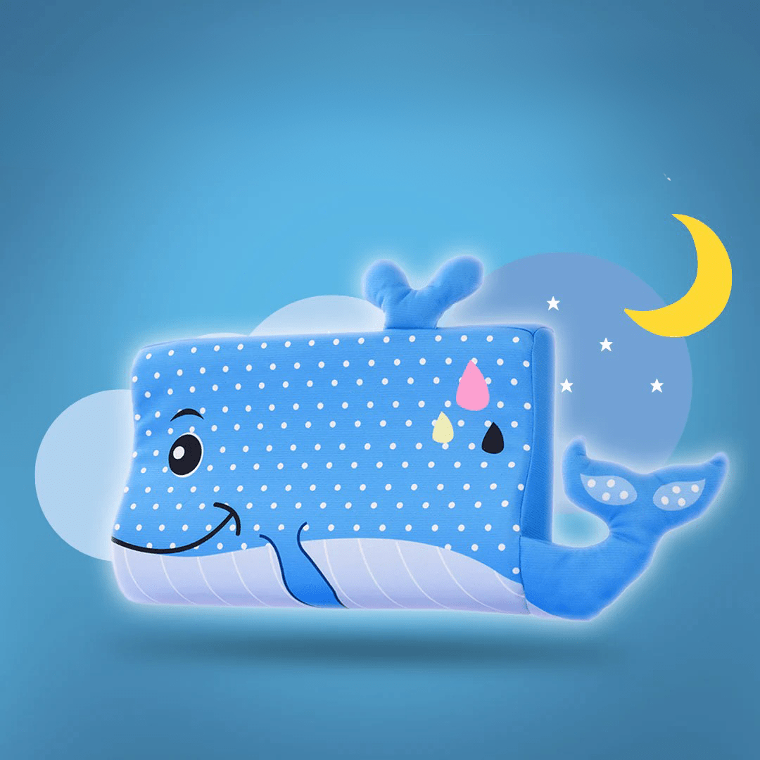 Children's Pillow Ergonomic Contour Breathable Memory Foam Washable Cover