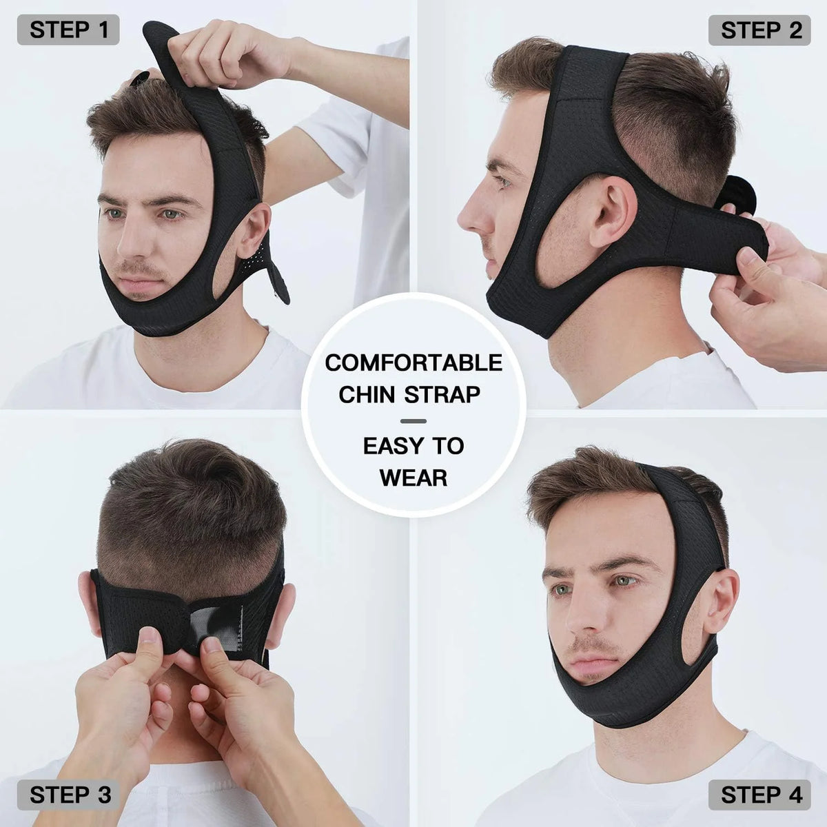 Chin Strap Adjustable Breathable Discreet