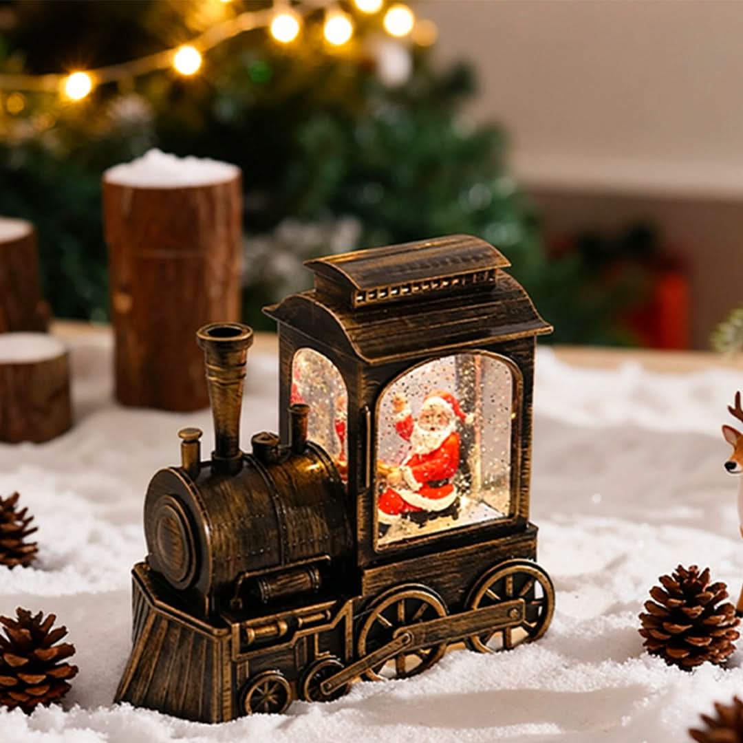 Christmas Train Light LED Falling Snow