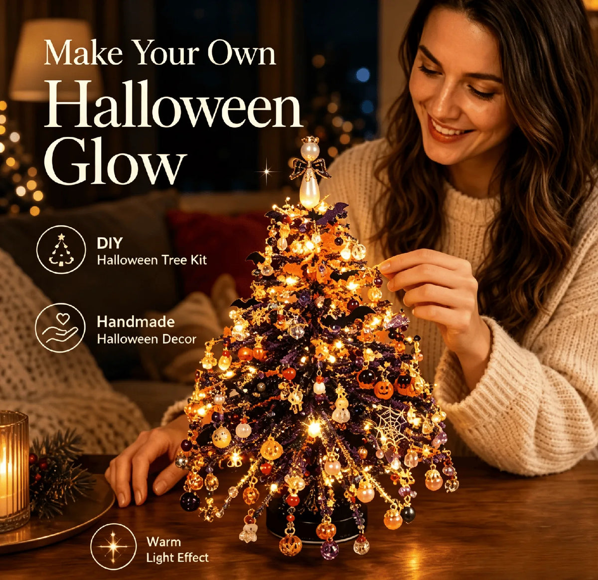 Christmas Tree Craft Kit Layered Beadwork Beginner-Friendly Assembly