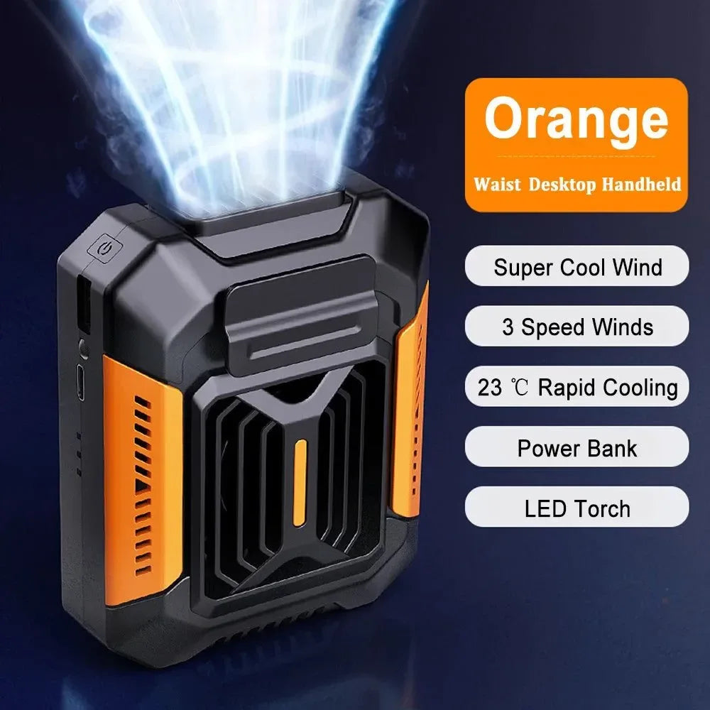 Clip-On Fan Rechargeable 3-Speed LED & Power Bank