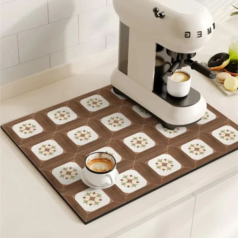 Coffee Mat Highly Absorbent Non-Slip Quick-Drying