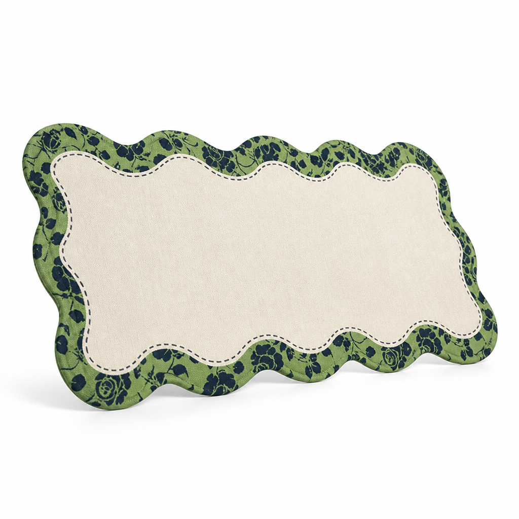 Comfort Mat Floral Pattern Non-Slip Backing & Soft Cushion
